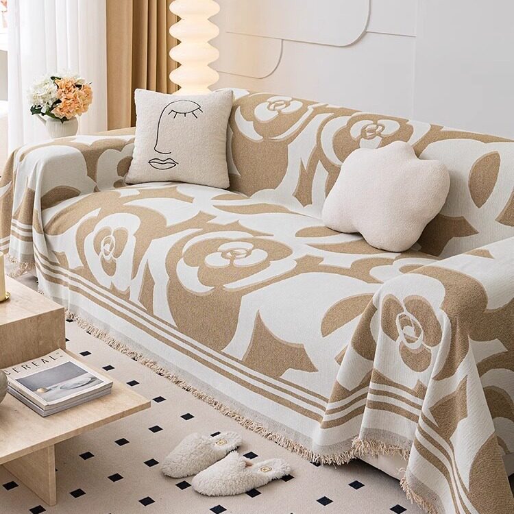 高级感防猫抓防灰尘沙发全盖盖巾四季通用防滑沙发巾全盖布雪尼尔