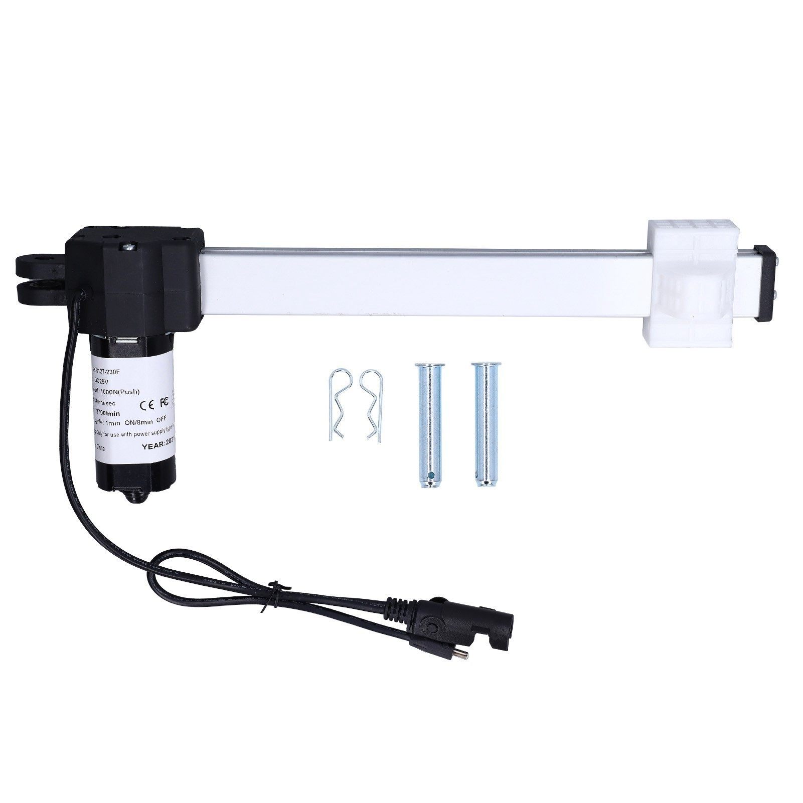 推杆电机 230MM行程直流电机电动推杆24V伸缩杆升降器推杆