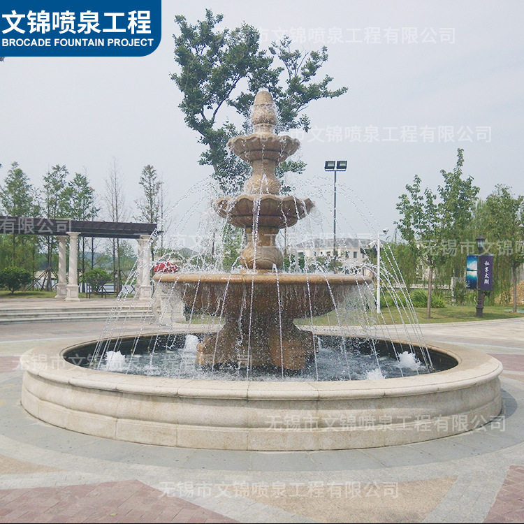 休闲娱乐水景 别墅庭院水景 涌泉 园林水池喷泉 假山喷泉