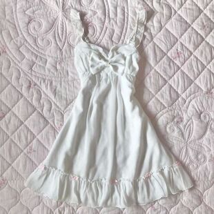 Strap top sleeveless waist cinching dress 吊带无袖收腰连衣裙