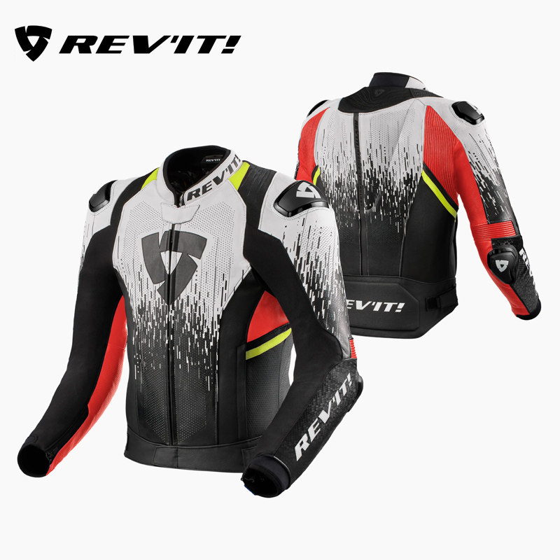REVIT量子2摩托车骑行服皮衣男机车赛车服四季夹克冬防寒保暖防风