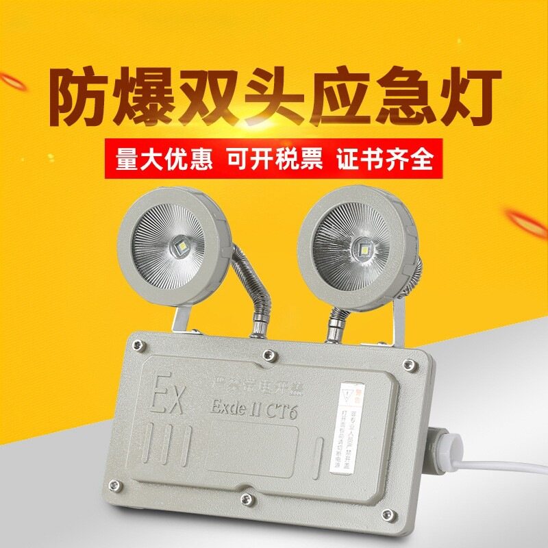 LED防爆双头应急灯楼梯通道安全出口灯疏散照明应急指示牌标志灯
