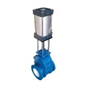 正常运行 gz644tc气动陶瓷双闸板阀 保证阀体 本实用新型结构简