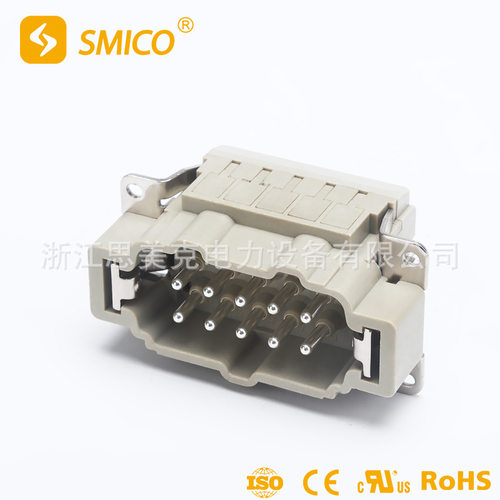 厂家自销 HE系列插芯 SO-HE-010-MS 重载连接器 防水工业插头