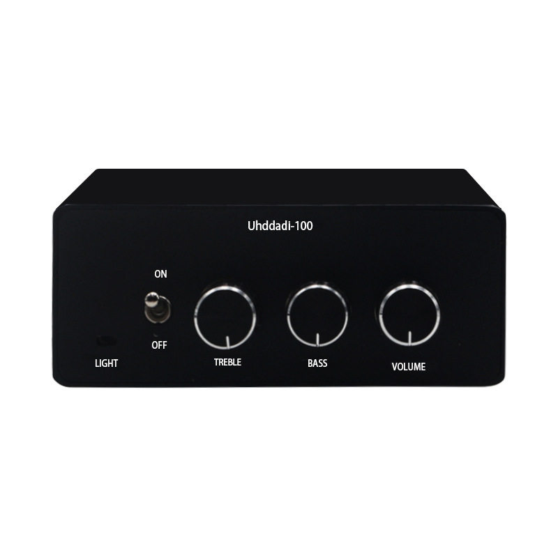 蓝牙5.0立体声音频2通道放大接收器Hi-FiD类集成100W低音高频控制