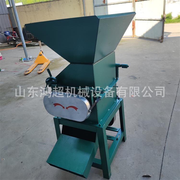 20型黄豆压扁机自动上料对辊挤扁机柏树籽破碎机