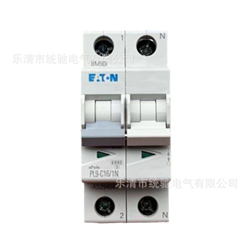 EATON/伊顿穆勒 PL9-C16/1N小型断路器PL9, 16A, 1P+N, C, 6kA
