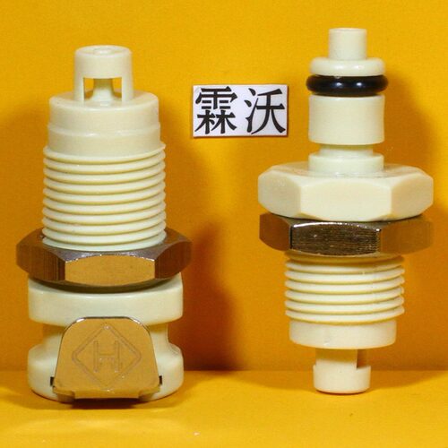 PY231快速插拔接头直通带阀公母头通径1/8穿板倒刺1/16非CPC霖沃