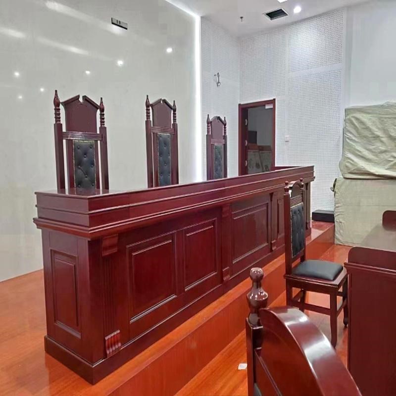 模拟法庭家具 仲裁桌审判台主审桌 法官桌椅法Q院家具书记桌诉讼