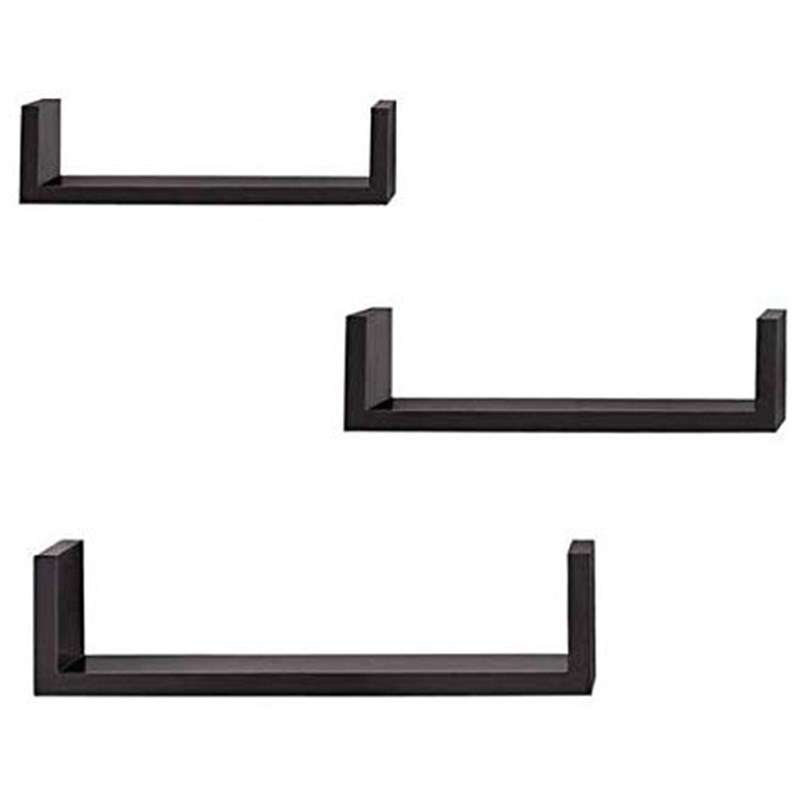 3pcs/set Walnut Bedroosm Wall Rack 3 size waterproof Living