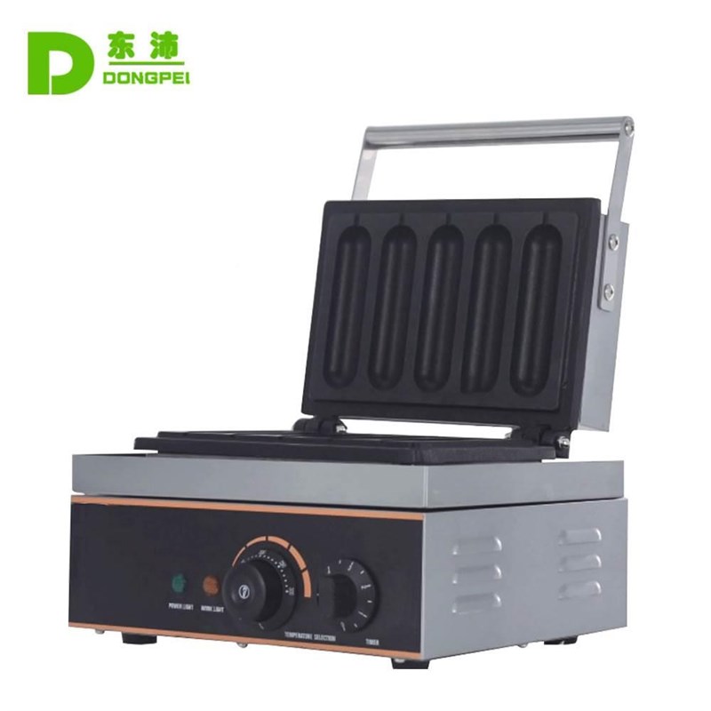 东沛JTS-5商用电热烤热狗机五格牛奶L棒香酥机玛芬棒小吃设备