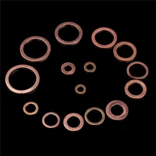 Copper Crush M22 10Sizes Flat Solid GaskeSt 250pcs Washer