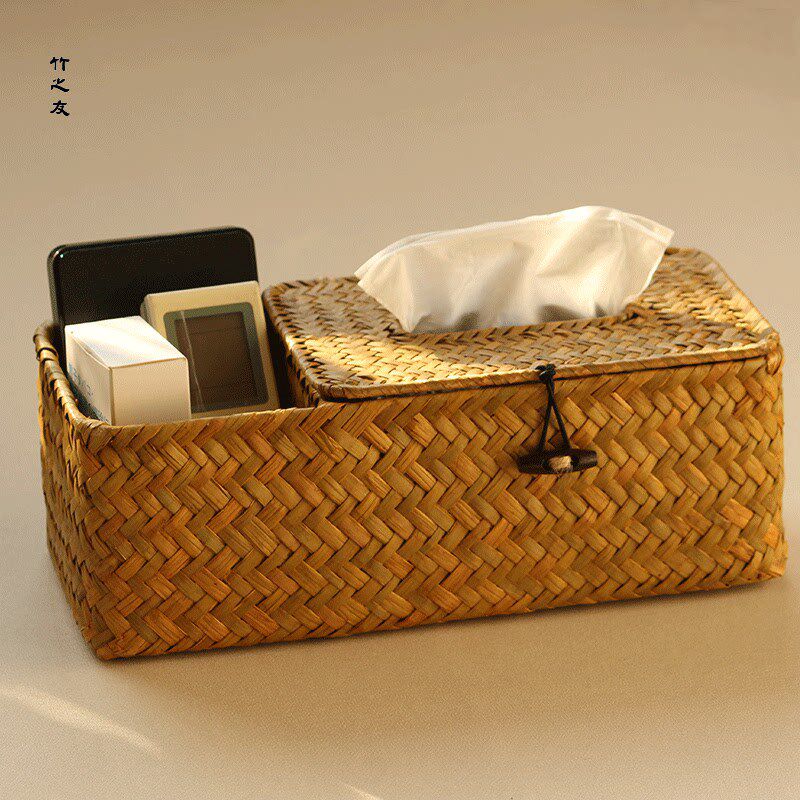 多功能纸盒擦盒桌面草编s抽客厅手纸餐厅收纳盒盒抽手工餐巾纸纸,橡塑材料及制品,亚克力管/有机玻璃管,淘宝优惠券,粉丝福利购,淘宝优惠卷