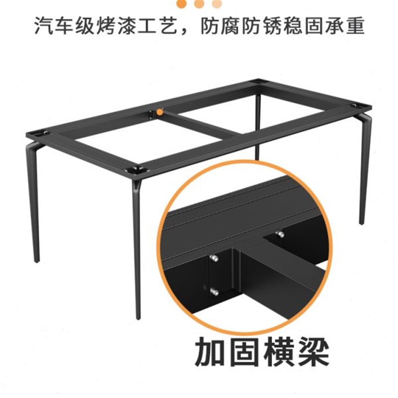 悬浮子实心台餐台板岩支架大理石桌架瓷砖桌腿脚架U铝合金底座定