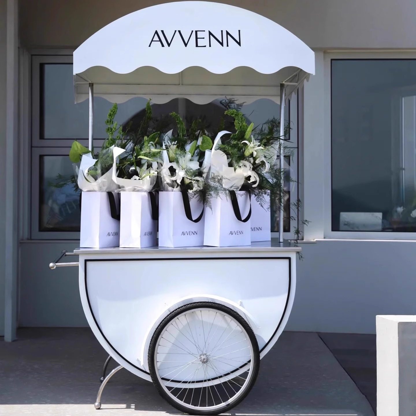 移动铁艺花车摆摊车商场促销车美食街展示车商业促销推车冰淇淋车