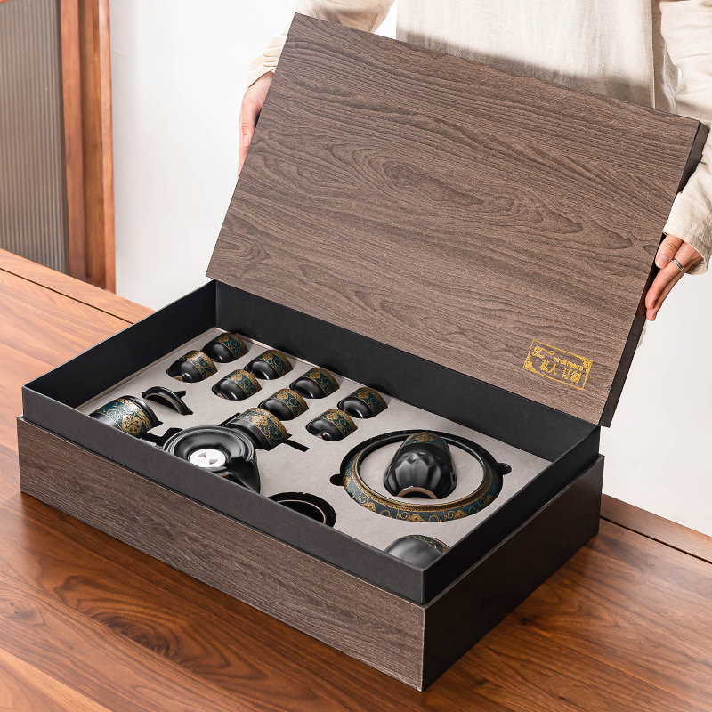 功夫茶具套装家用客厅懒人石磨自动茶壶轻奢高档茶杯W中式泡茶神,餐饮具,功夫茶具,淘宝优惠券,粉丝福利购,淘宝优惠卷