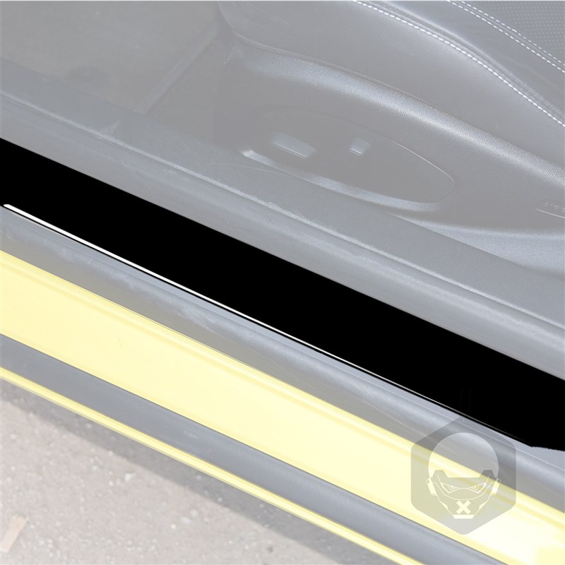 适用于201e7-2019雪佛兰科迈罗迎宾踏板面板钢琴黑汽车内饰改装配