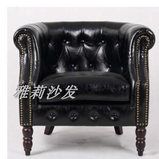 定制高档H酒店欧式沙发酒店美式乡村单人沙发洽谈区沙发酒吧沙发