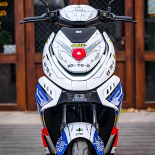 适用24款极f核AE4版画贴纸车身拉花防水装饰保护贴膜电动车改装件