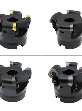 R8圆鼻铣刀盘 BRiD8R 63 80 100 125 160 装RDMT1606刀片 黑色加