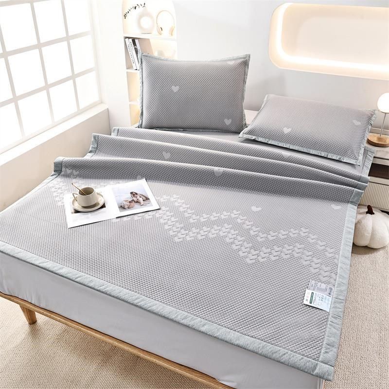 冰豆豆夏天凉席a类母婴级床笠三件套冰丝席可R机洗床单折叠软席子,床上用品,冰丝席,淘宝优惠券,粉丝福利购,淘宝优惠卷