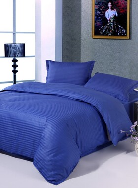 酒店床上用品被套全棉纯色黄色单件单人双人被罩P家用2W00x230