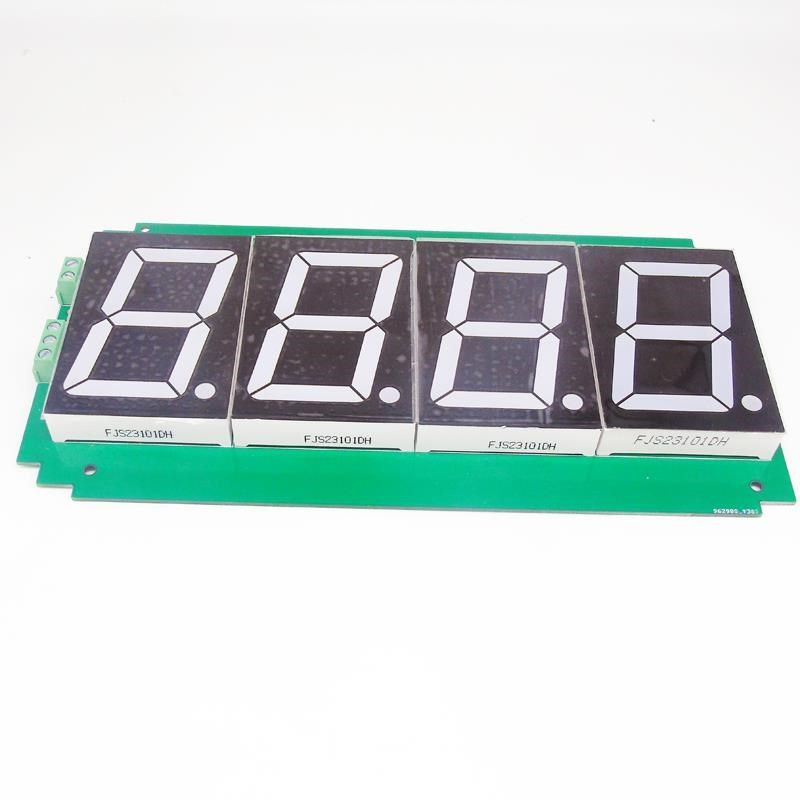 RS485/232大尺寸2.3英寸四位数码管led显I示屏控制板ModbusRTU模