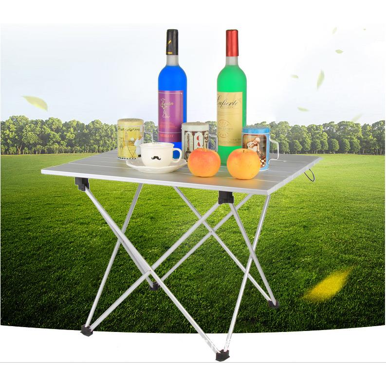 户外铝合金折叠桌露营轻便便携野餐烧烤桌简易大号桌子野营铝板桌