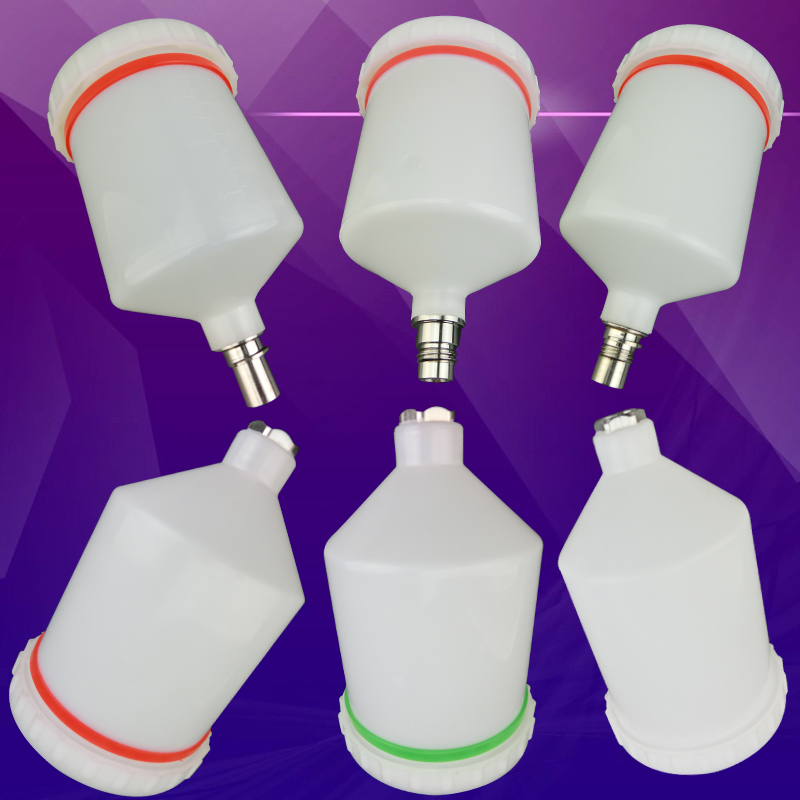 油漆喷枪壶喷漆枪内丝外丝上壶塑料喷漆罐配件