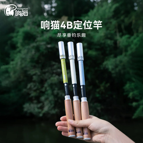 响猫溪流竿4B定位杆便携小物竿