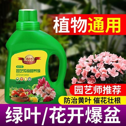植物营养液通用型花肥水培发财树养花蔷薇玫瑰蔬菜叶菜用营养液体