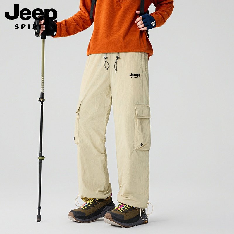 吉普Jeep男士羽绒裤冬季防寒加厚保暖户外工装直筒长裤防风登山,男装,羽绒裤,淘宝优惠券,粉丝福利购,淘宝优惠卷