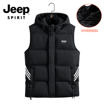 Jeep吉普羽绒棉马甲男款2025春秋