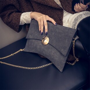 NIGEDU Design Women Clutch Bag Faux Suede Ladies SWhoulder B