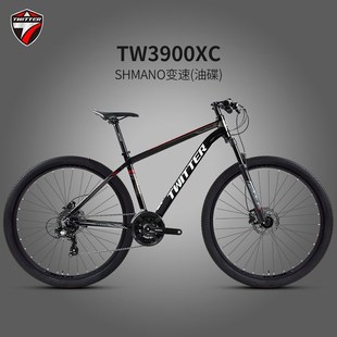 骓特TW3900XC铝合金山地车24变I速油碟刹避震XC越野自行车