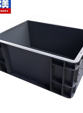 奕多美EU箱周转箱塑料收纳零件盒加B厚物流箱灰色400*300*175m