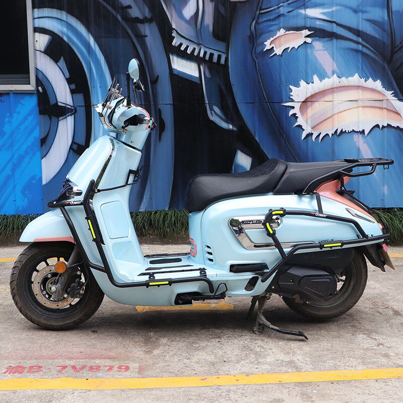 适用隆鑫a无极贝多芬SR150C护杠保险杠LX150T-36防摔排气杠改装件