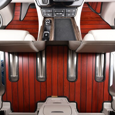 上汽大通g10/hg20/g50t70/t60/d90专用实木汽车脚垫木地板改装全