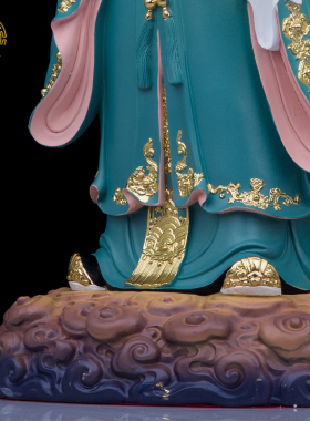福禄寿三仙神像树脂福星寿星公南A极仙翁祝福生日祝寿桌面喜财摆