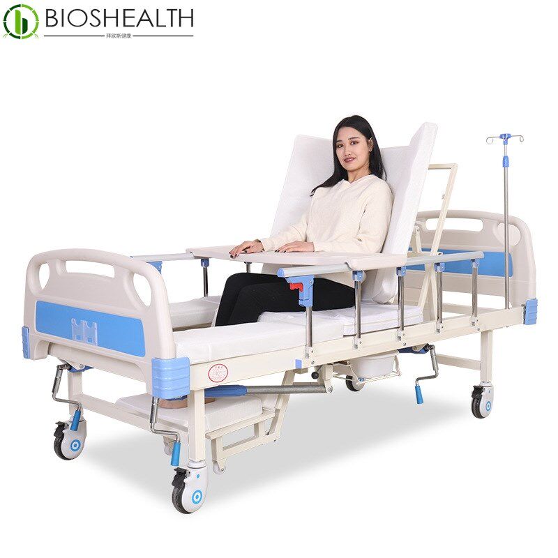 多功能护理床 家用养老院瘫痪病A人带便盆护栏护理床 中全曲护理