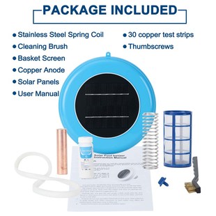 Solar poohl ionizer太阳能铜银离子水处理器泳池水净化器purifie