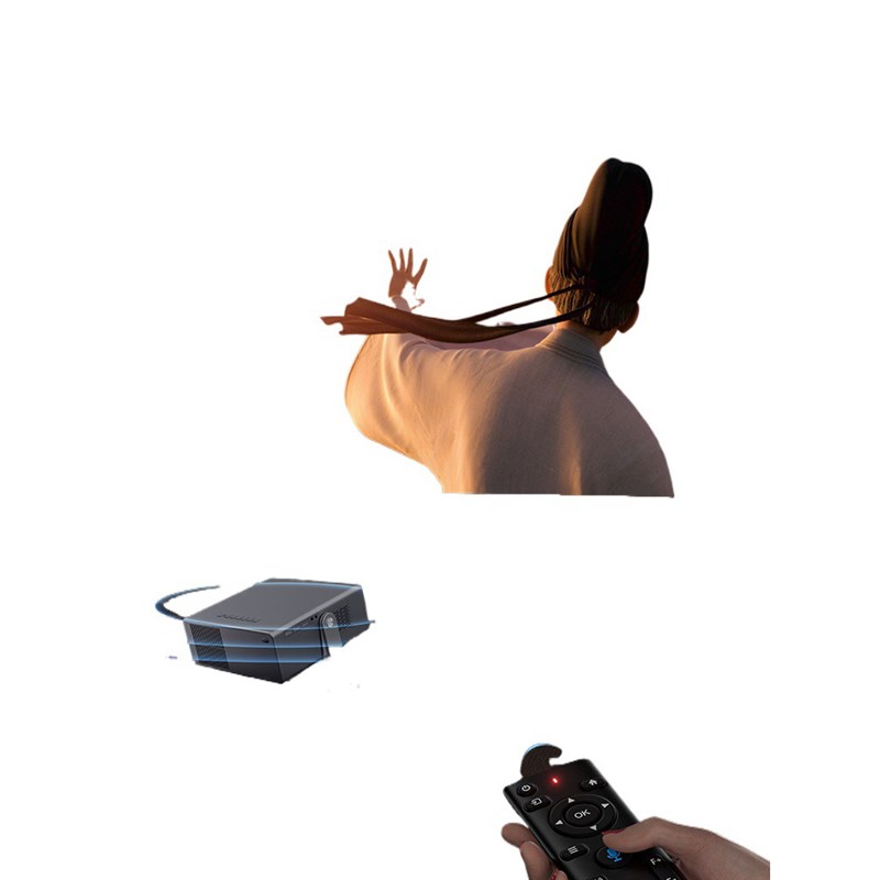 【白墙直投】2024n新款3D投影仪家用清卧室投墙白天可用家庭影