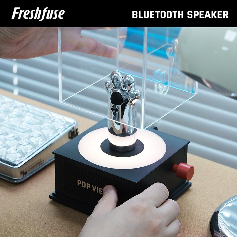 潮玩手办盲盒展示架收o纳亚克力防尘盒透明音箱适用泡泡玛特labub