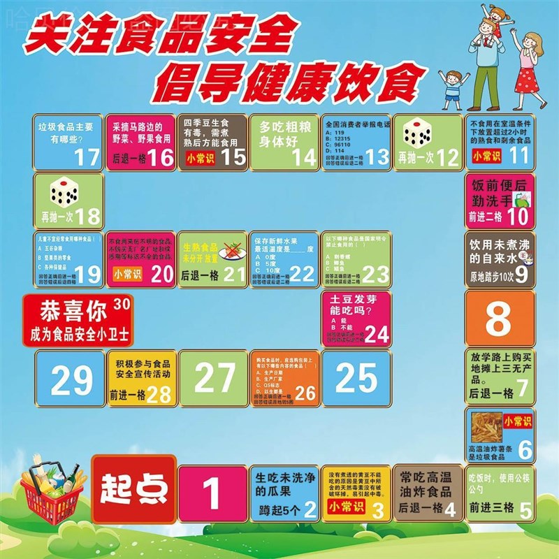 禁毒宣传消防法治反家暴普法真人B大型富翁飞行棋游戏道具禁毒交