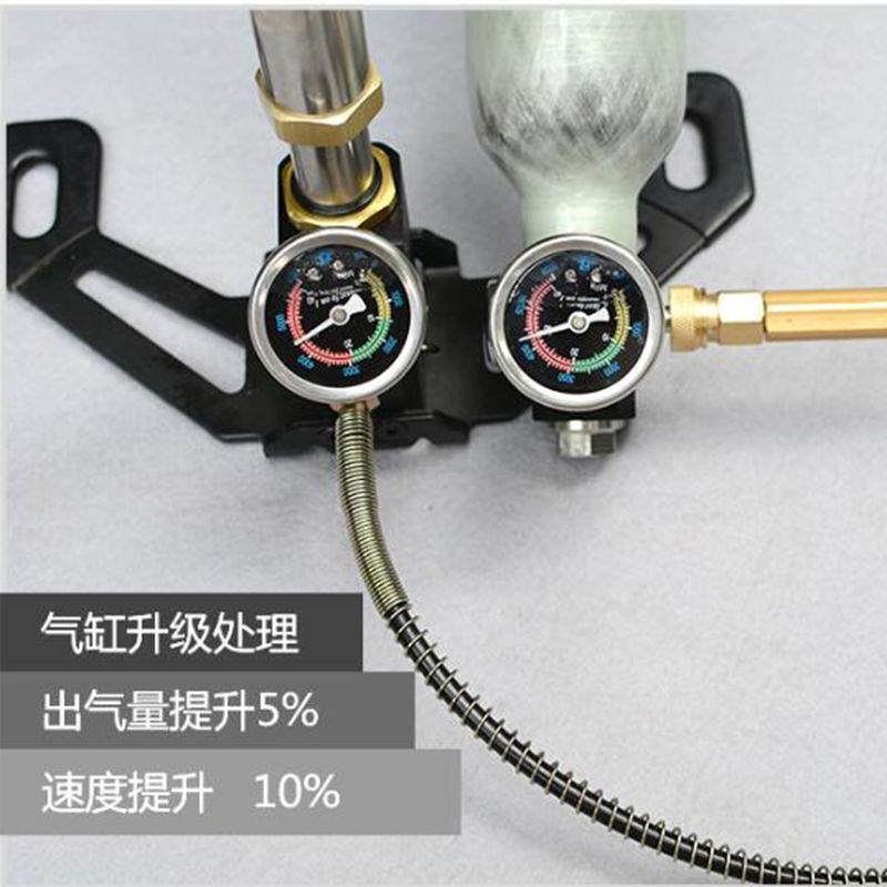 圣骑士超强高压打气筒30mpa40Dmp三级不锈钢气泵瓶汽车出口版