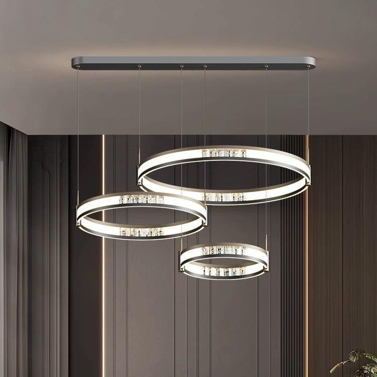 客厅大厅主吊灯现代简约创意高级感新款圆形餐厅卧室吊灯广东中山