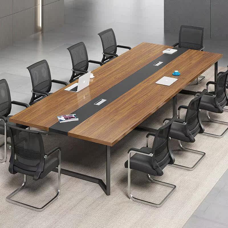 鑫致立会议桌椅组合大型长条桌办公桌洽谈培训桌椅接待桌办公家具