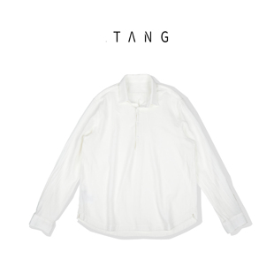 TANG[白隐]亨利领棉纱长袖衬衫2026春夏季新款男士休闲衬衣上衣