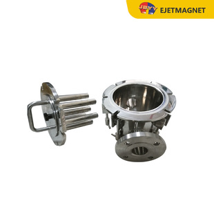 连接管道去除液体浆料里面铁杂质 永磁管道除铁器