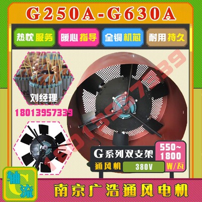 G-280A G-315A G-355A大风量双支架版变频调速电机用通风机380V